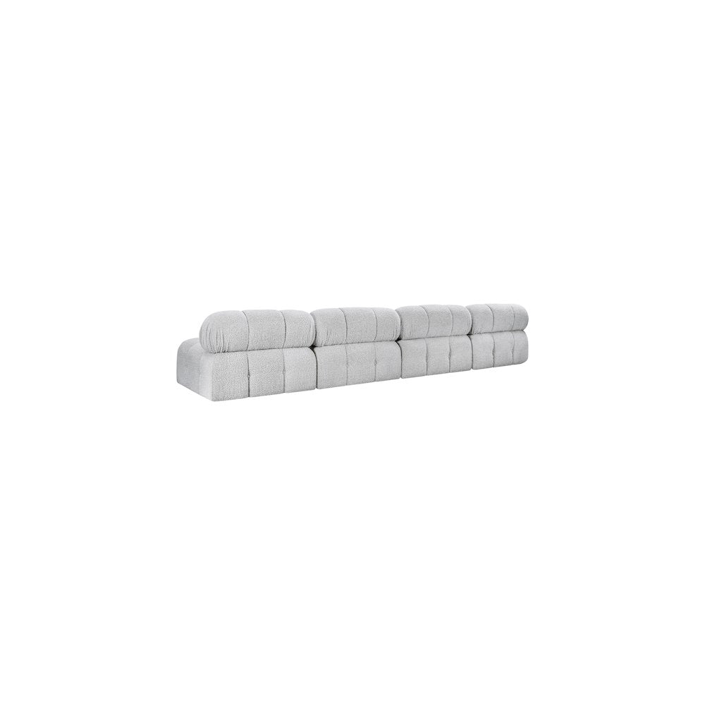 Ames Grey Boucle Fabric Modular Sofa