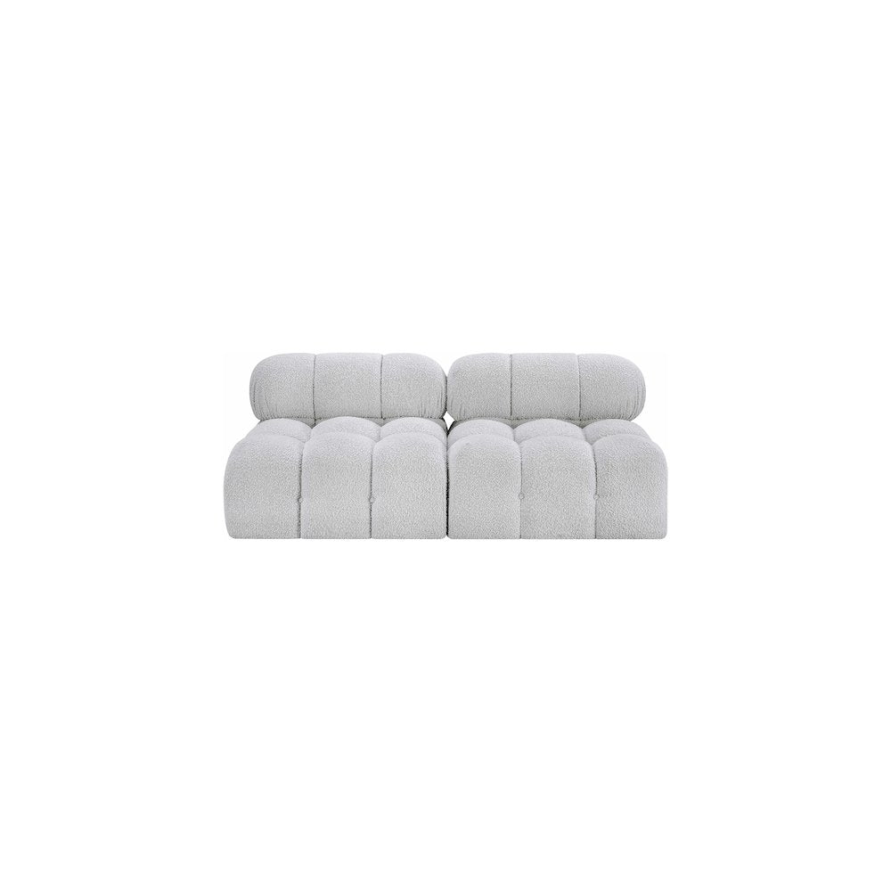 Ames Grey Boucle Fabric Modular Sofa