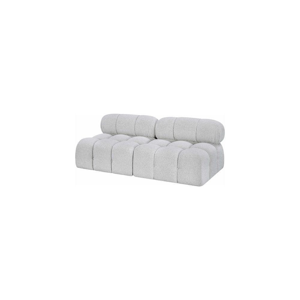 Ames Grey Boucle Fabric Modular Sofa