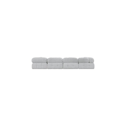 Ames Grey Boucle Fabric Modular Sectional