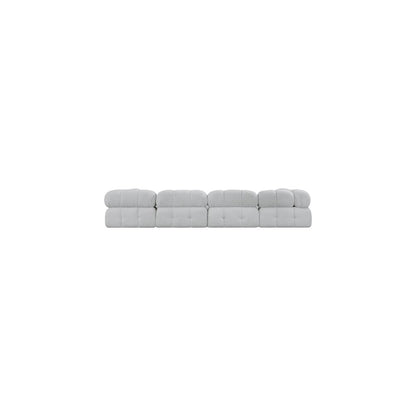 Ames Grey Boucle Fabric Modular Sectional