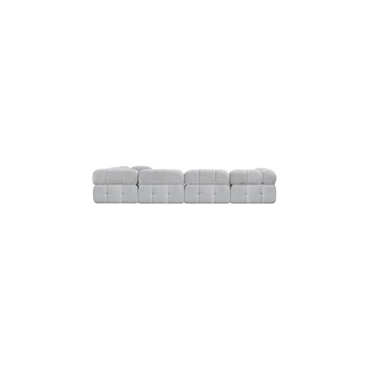 Ames Grey Boucle Fabric Modular Sectional