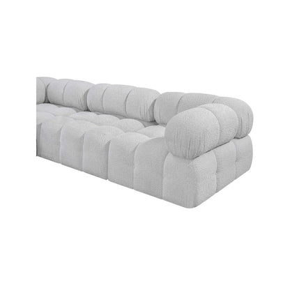 Ames Grey Boucle Fabric Modular Sectional