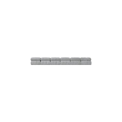 Ames Grey Boucle Fabric Modular Sectional