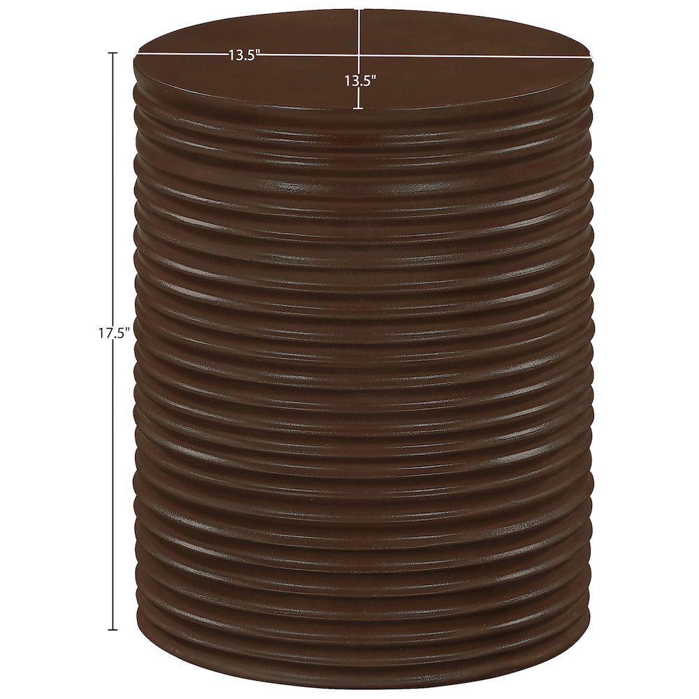 Nobi Brown Concrete Indoor/Outdoor End Table