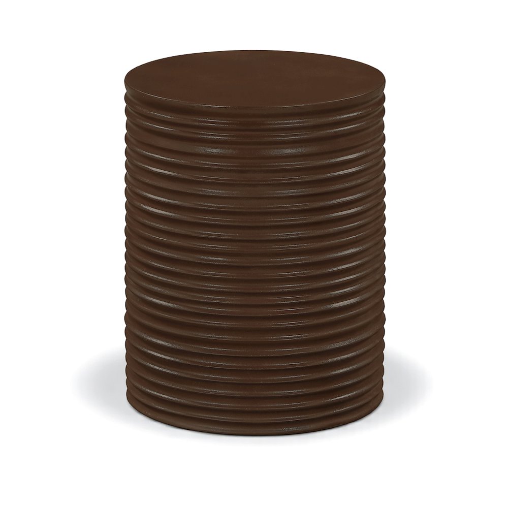 Nobi Brown Concrete Indoor/Outdoor End Table