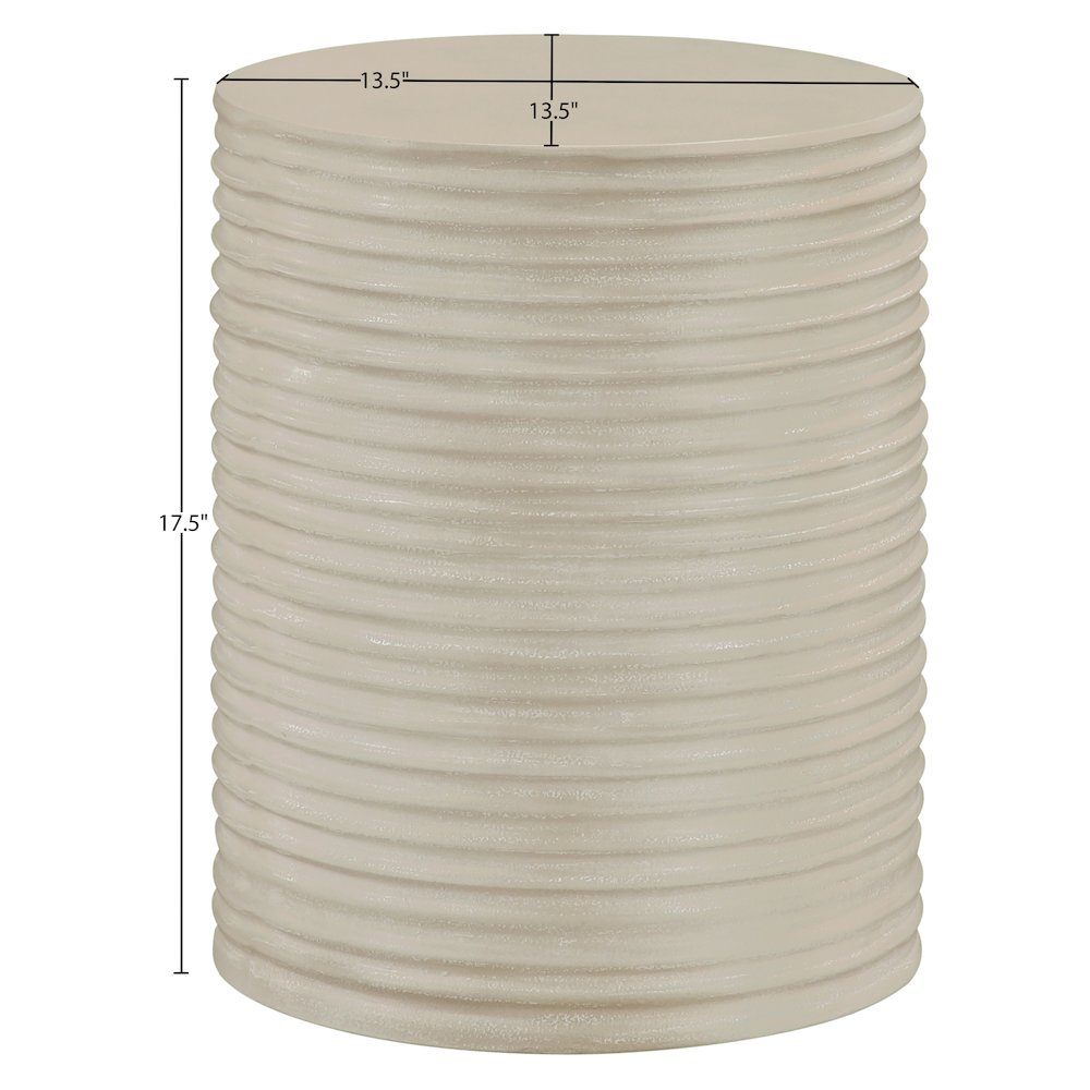 Nobi Beige Concrete Indoor/Outdoor End Table