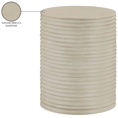 Nobi Beige Concrete Indoor/Outdoor End Table