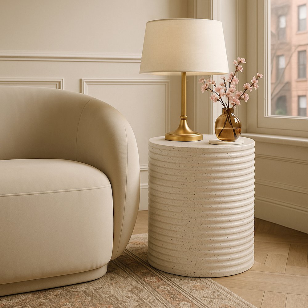 Nobi Terrazzo Concrete Indoor/Outdoor End Table