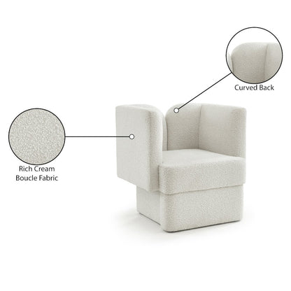 Marcel Cream Boucle Fabric Chair