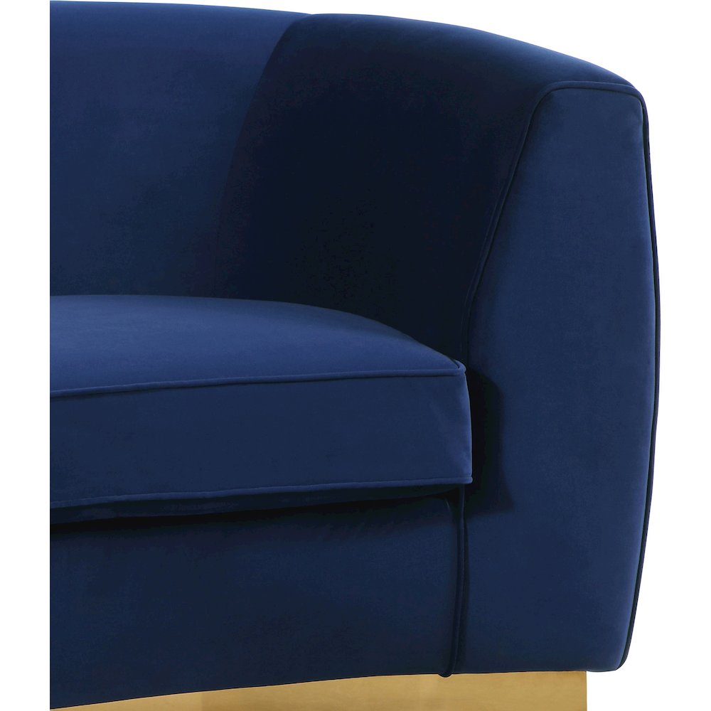 Julian Navy Velvet Chair