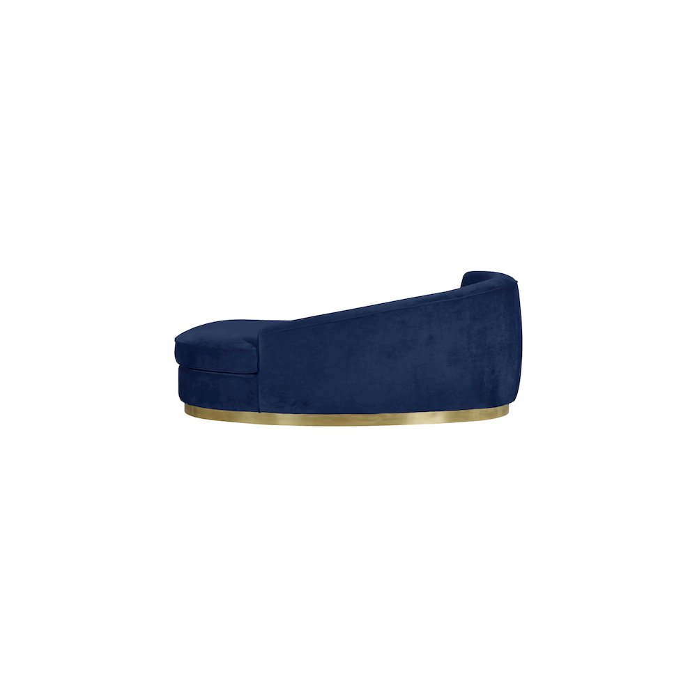 Julian Navy Velvet Chaise