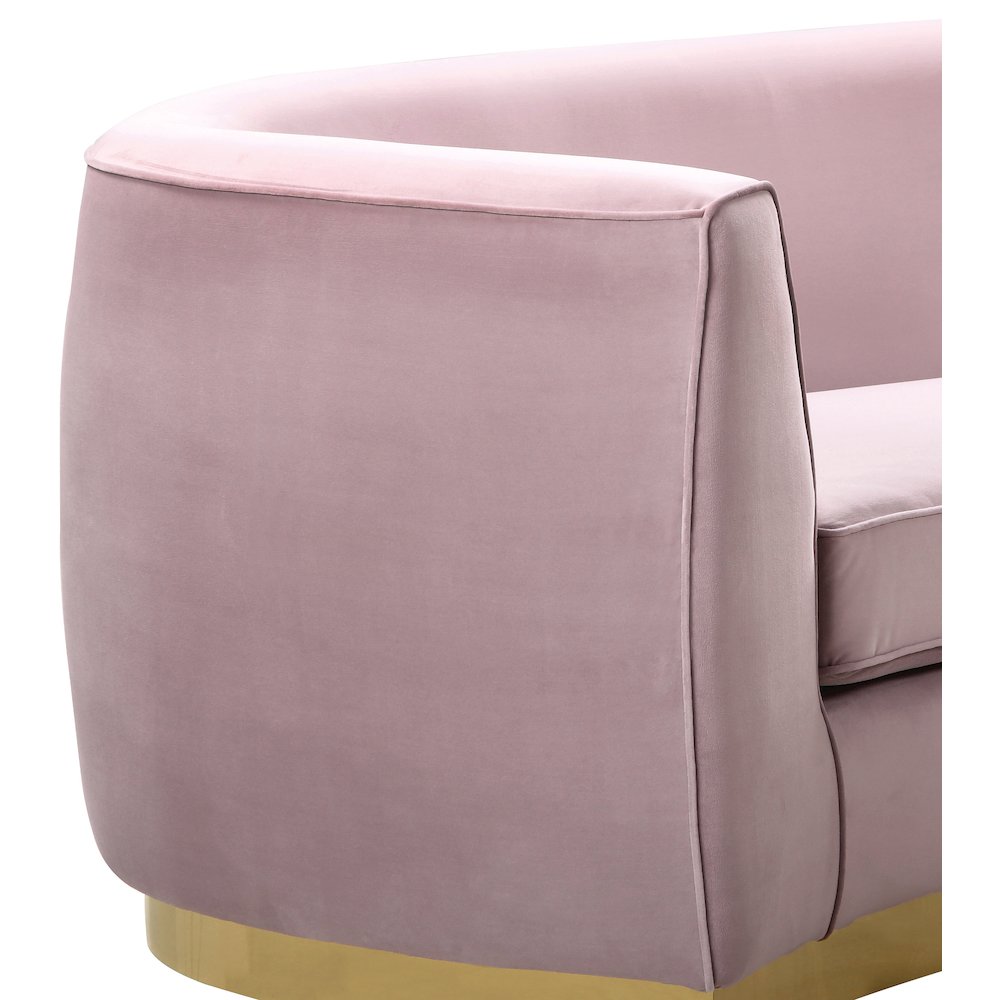 Julian Pink Velvet Sofa