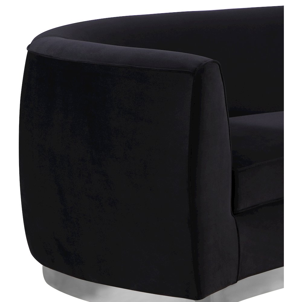 Julian Black Velvet Chair