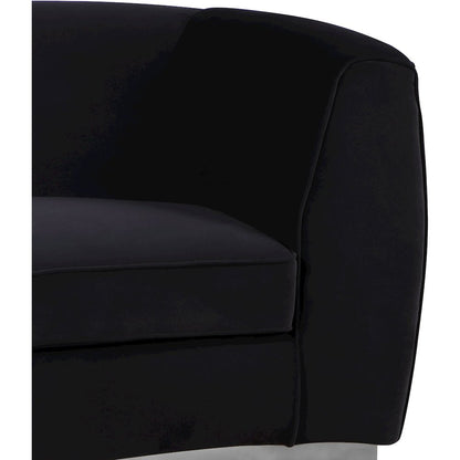 Julian Black Velvet Sofa