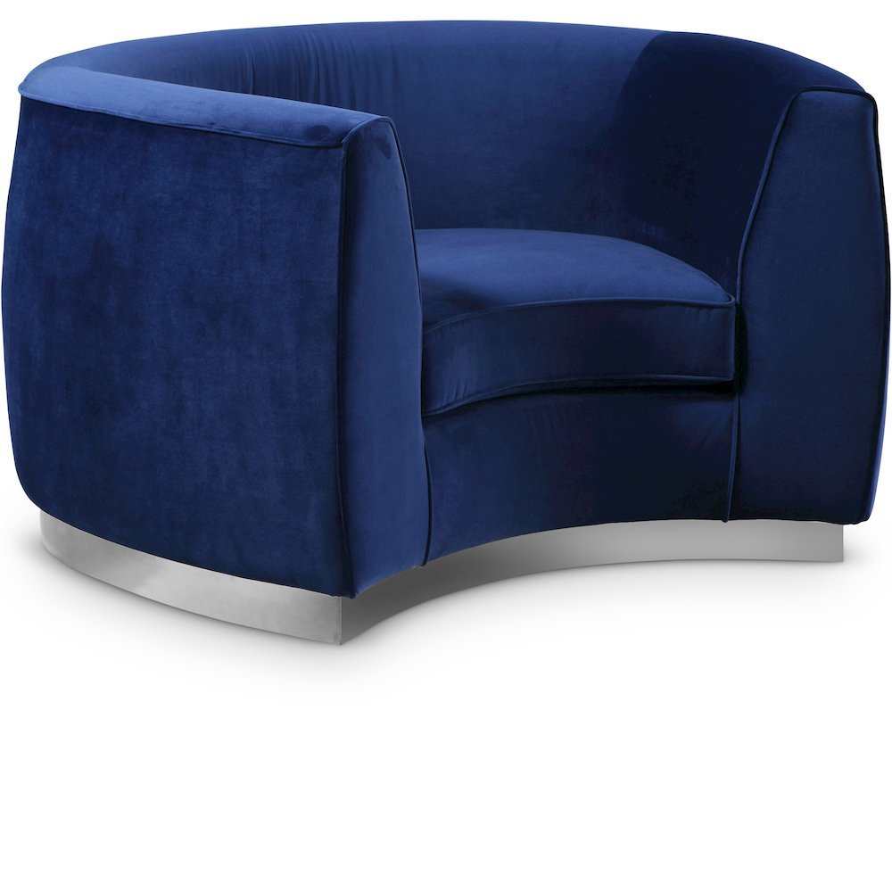 Julian Navy Velvet Chair