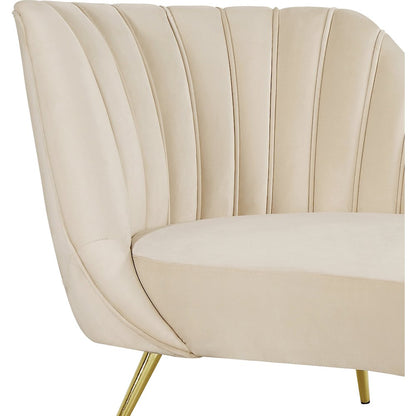 Margo Cream Velvet Chaise