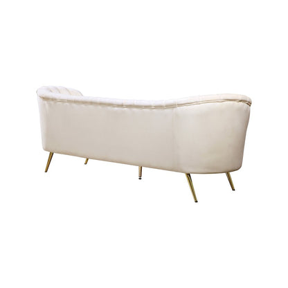 Margo Cream Velvet Sofa