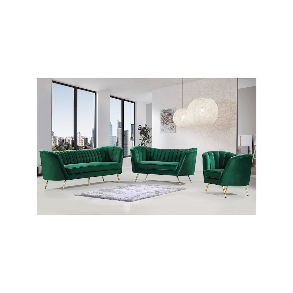 Margo Green Velvet Chair