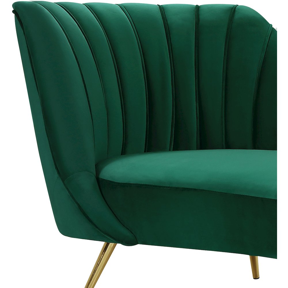 Margo Green Velvet Chaise