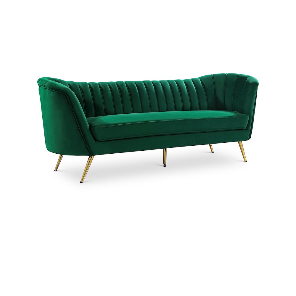 Margo Green Velvet Sofa