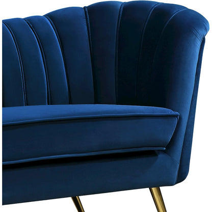 Margo Navy Velvet Chair