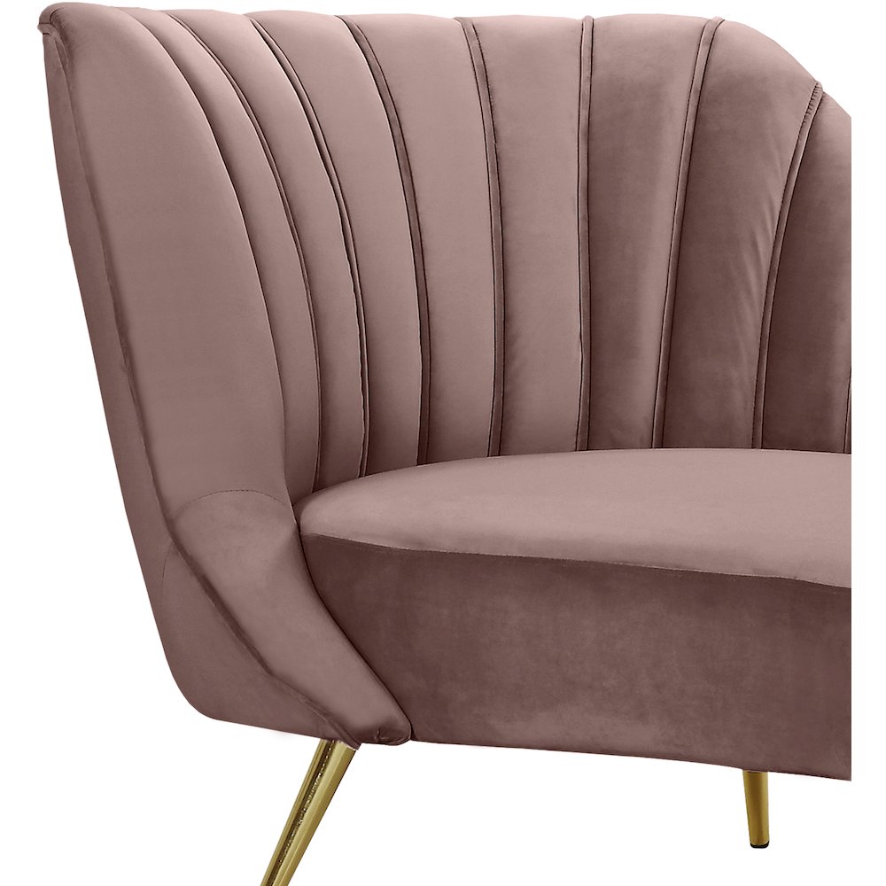 Margo Pink Velvet Chaise