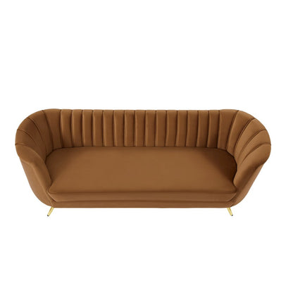 Margo Saddle Velvet Sofa