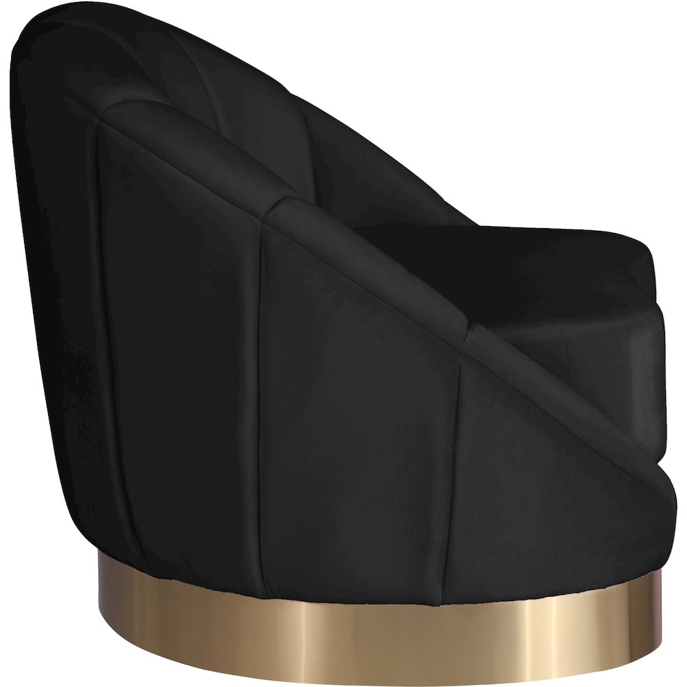 Shelly Black Velvet Chair