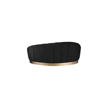 Shelly Black Velvet Chaise