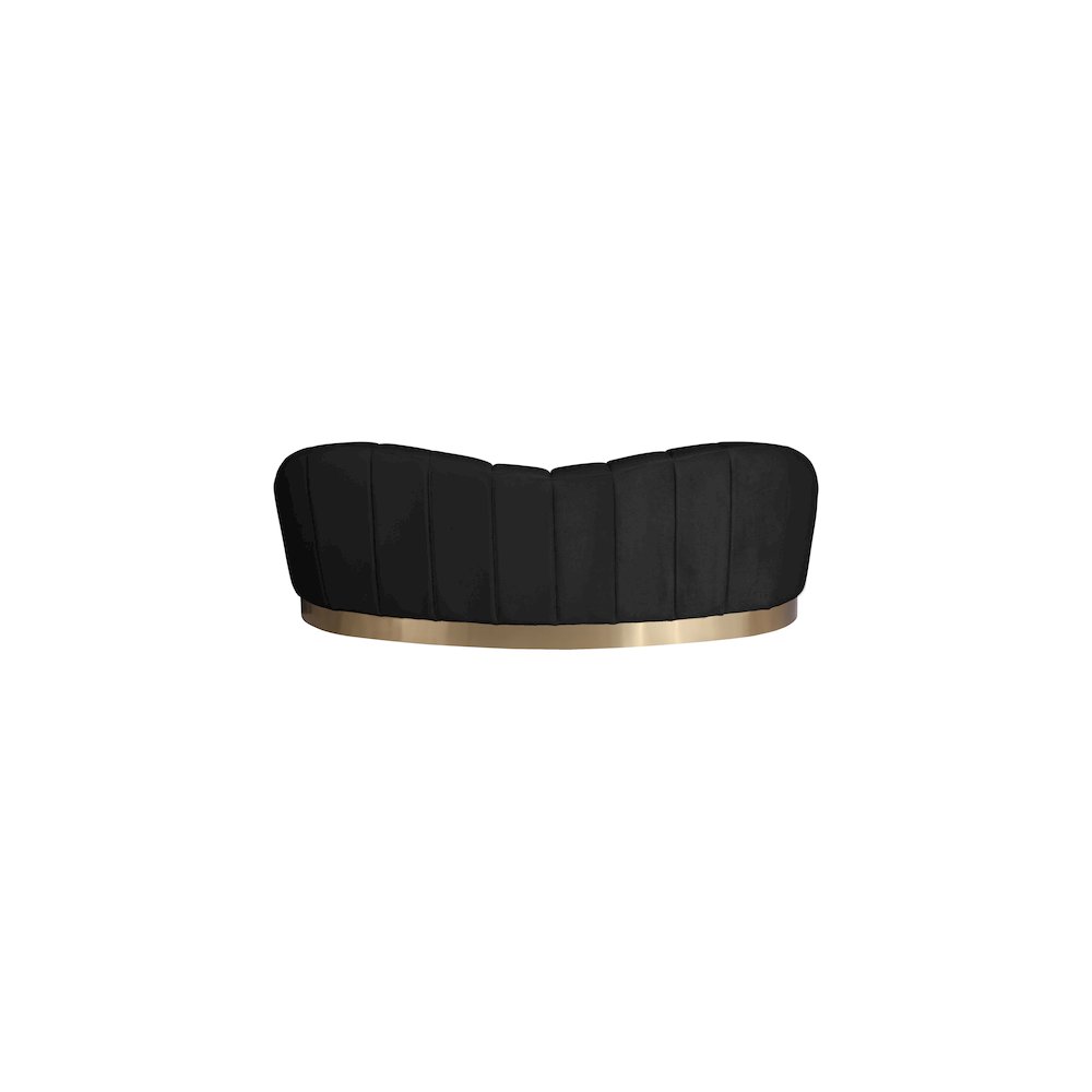 Shelly Black Velvet Sofa