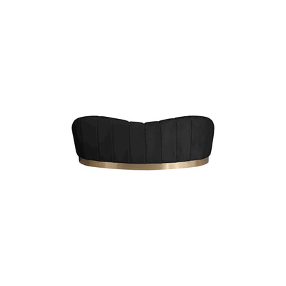 Shelly Black Velvet Sofa