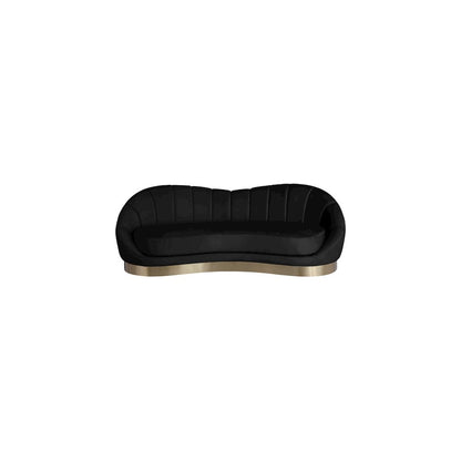 Shelly Black Velvet Sofa