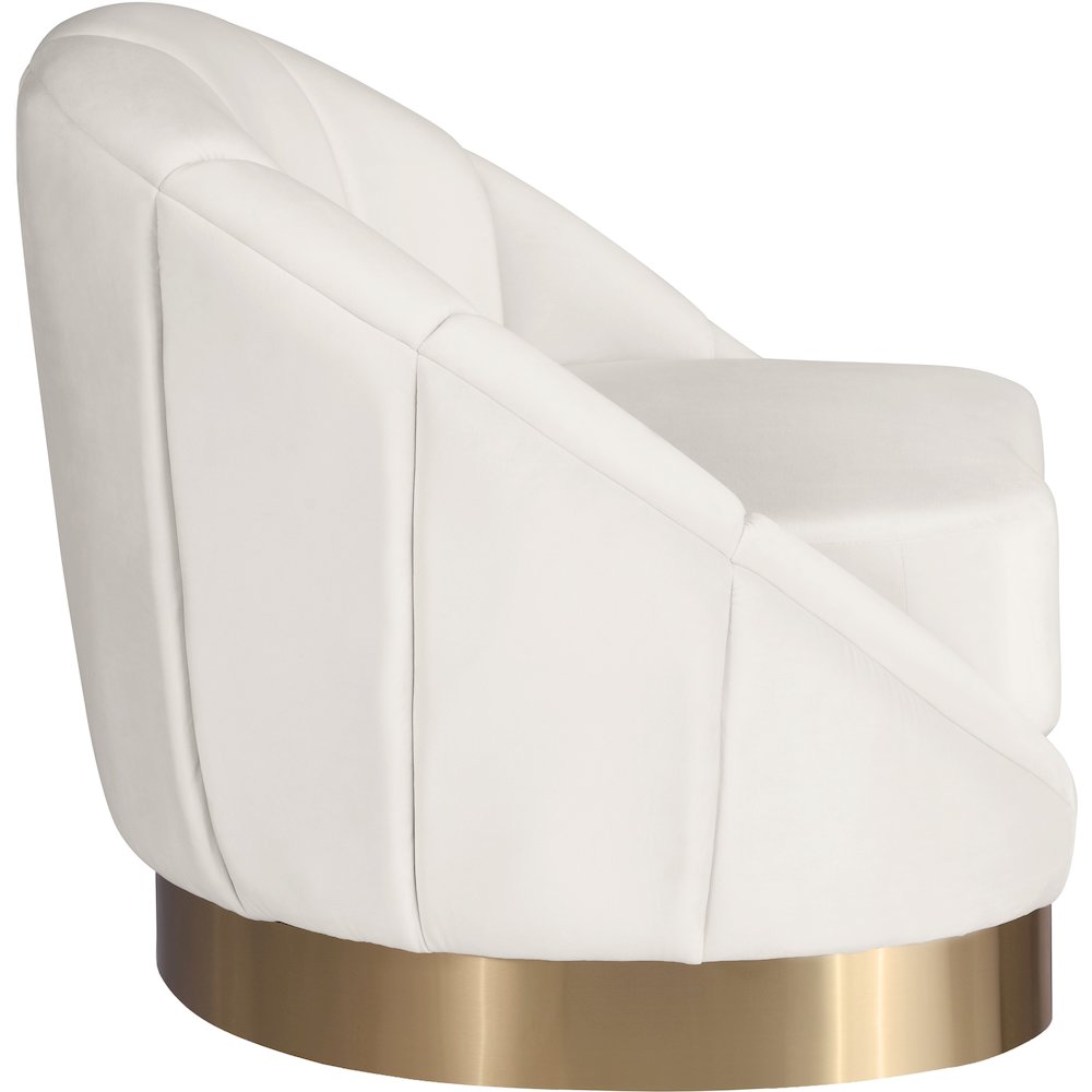 Shelly Cream Velvet Chair