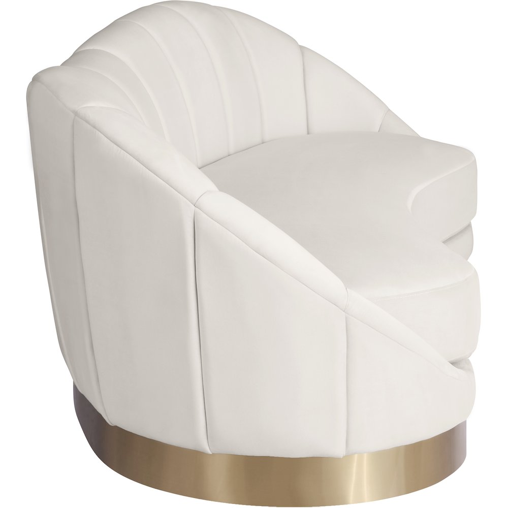 Shelly Cream Velvet Sofa