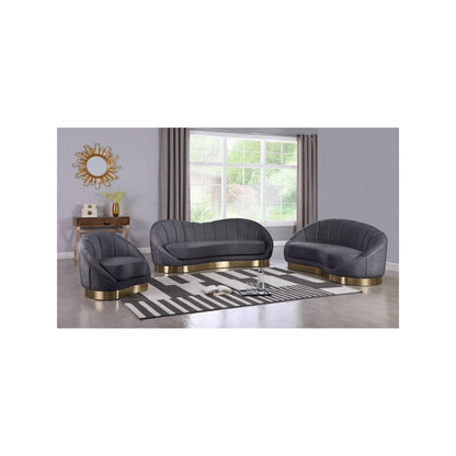 Shelly Grey Velvet Chair