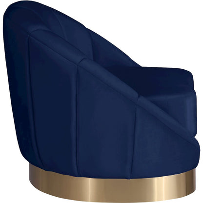 Shelly Navy Velvet Chair
