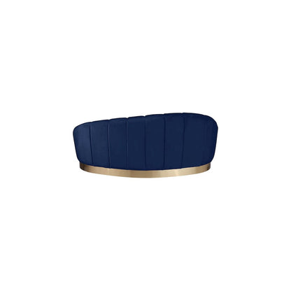 Shelly Navy Velvet Chaise