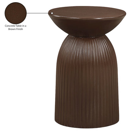 Opani Brown Concrete Indoor/Outdoor End Table