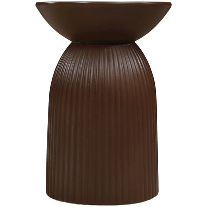 Opani Brown Concrete Indoor/Outdoor End Table