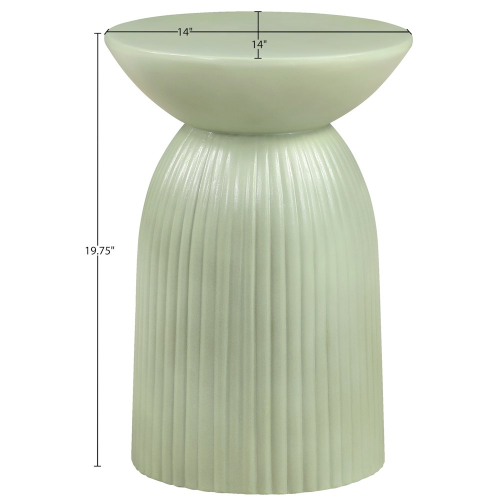 Opani Green Concrete Indoor/Outdoor End Table