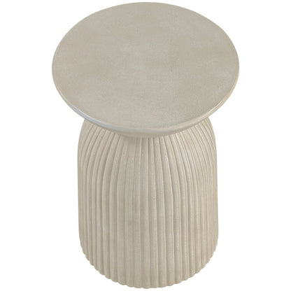 Opani Beige Concrete Indoor/Outdoor End Table