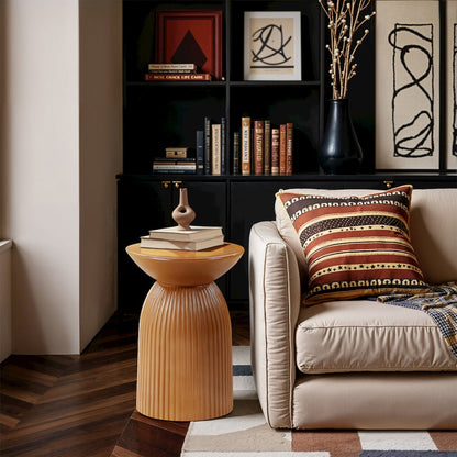 Opani Terracotta Concrete Indoor/Outdoor End Table