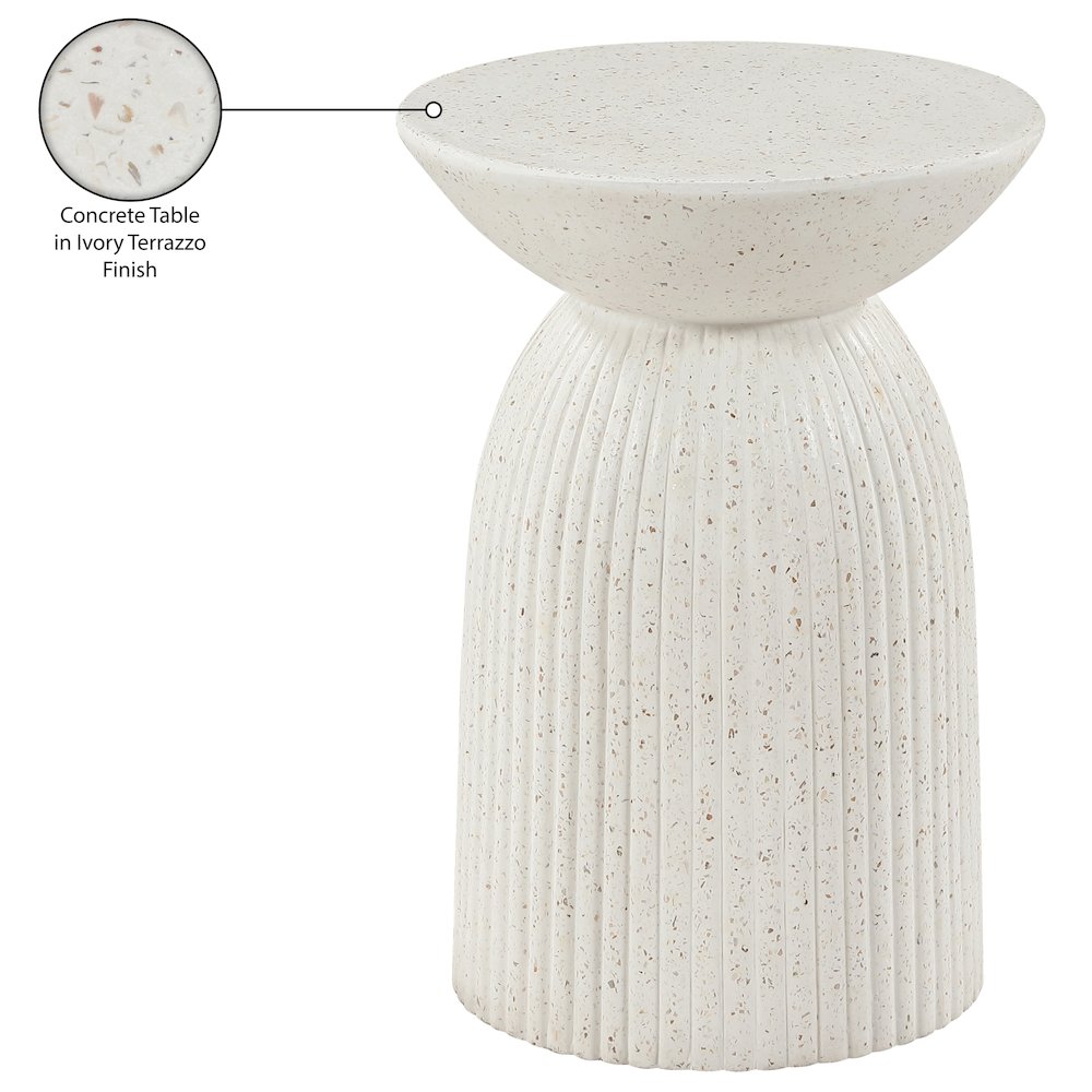 Opani Terrazzo Concrete Indoor/Outdoor End Table