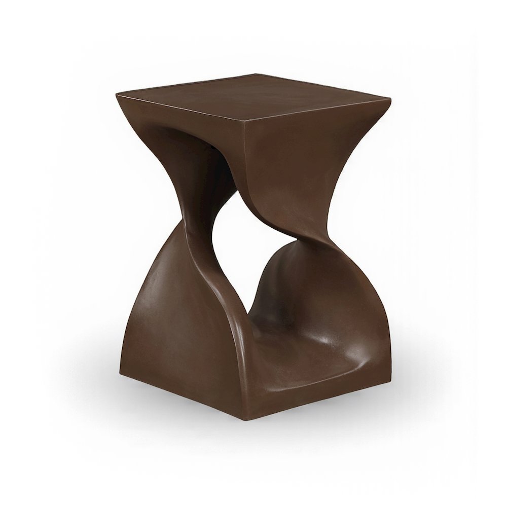 Jula Brown Concrete Indoor/Outdoor End Table