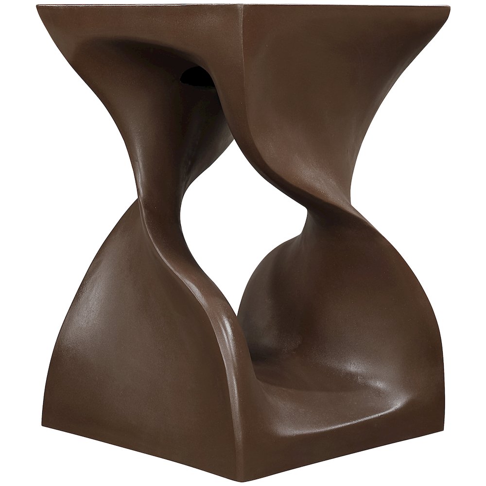 Jula Brown Concrete Indoor/Outdoor End Table