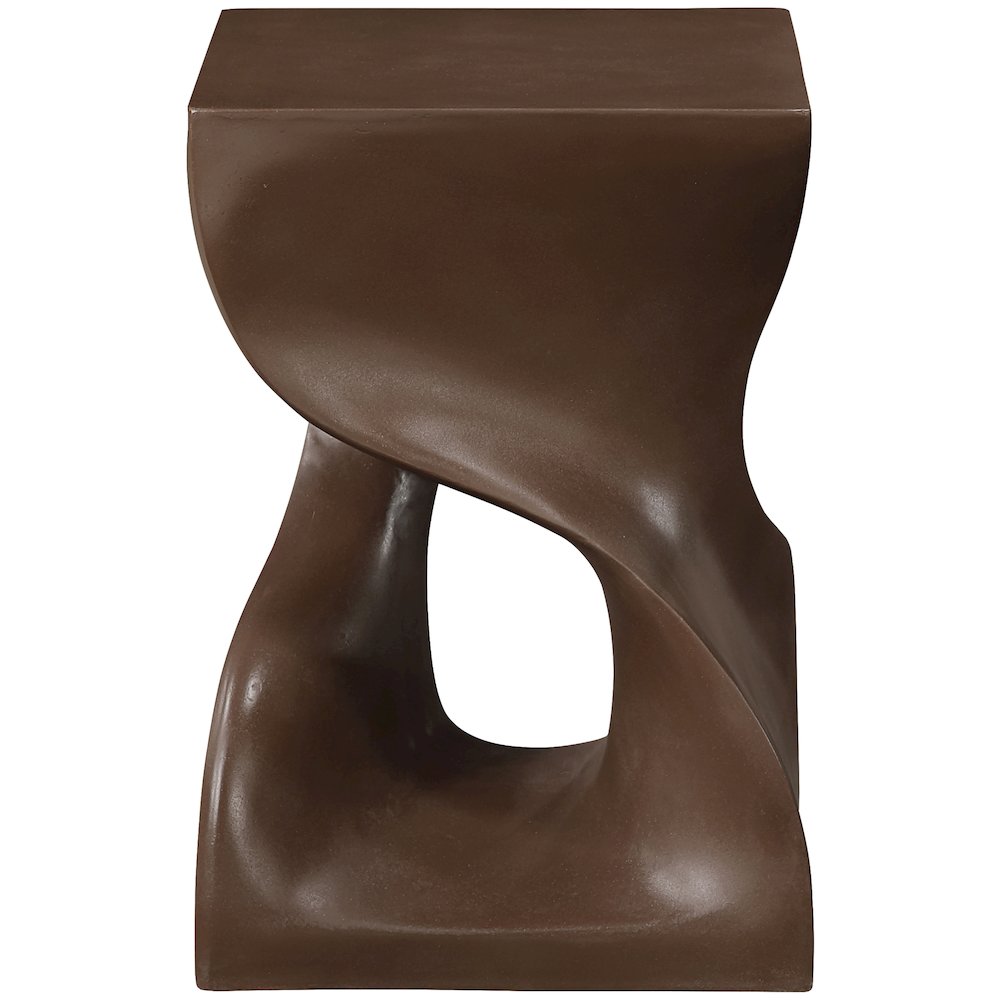 Jula Brown Concrete Indoor/Outdoor End Table