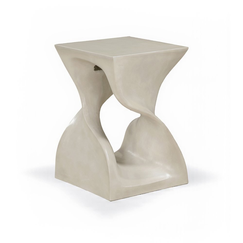Jula Beige Concrete Indoor/Outdoor End Table