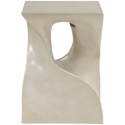 Jula Beige Concrete Indoor/Outdoor End Table