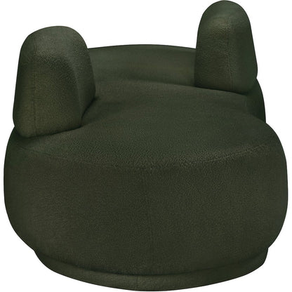 Argyle Green Teddy Fabric Chaise/Loveseat